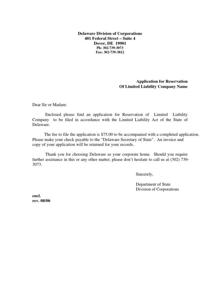 10 Delaware Corporation Name Reservation Tips