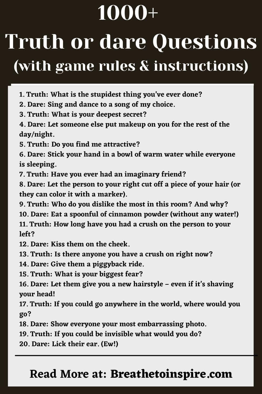 11 Truth Or Dare Nude Secrets Revealed