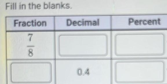 8 7/8 To Decimal