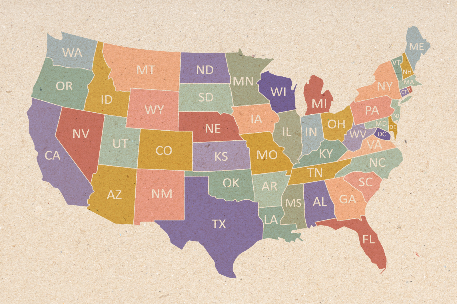 American States And Abbreviations