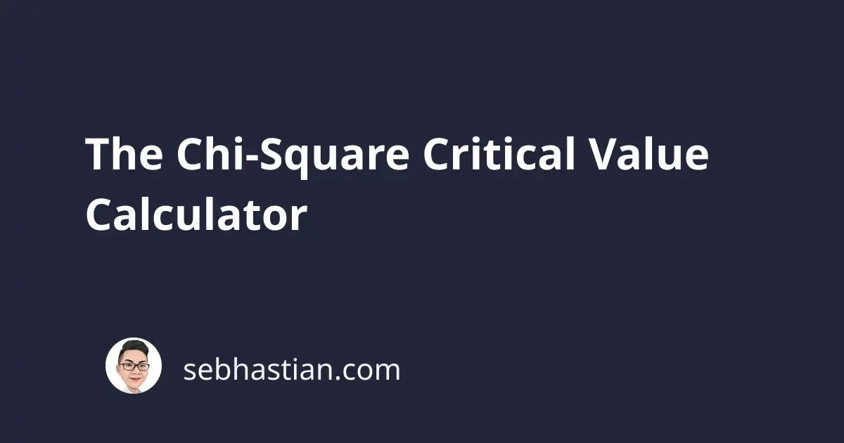 Chi Square Critical Value Calculator