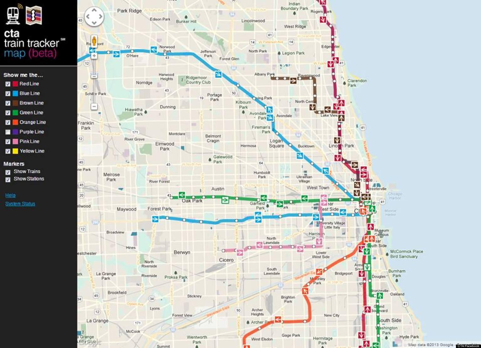 Chicago Cta Map Chicago Cta Map