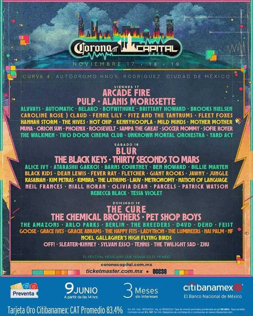 Corona Capital 2023 Lineup