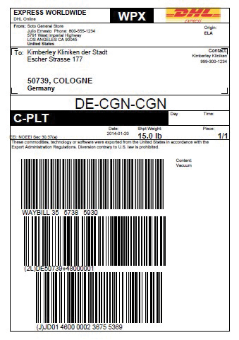 Dhl Airwaybill Number