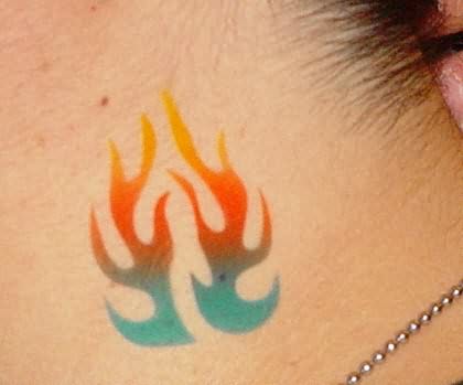 Fire Neck Tattoos