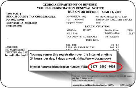 Ga Car Registration Fees