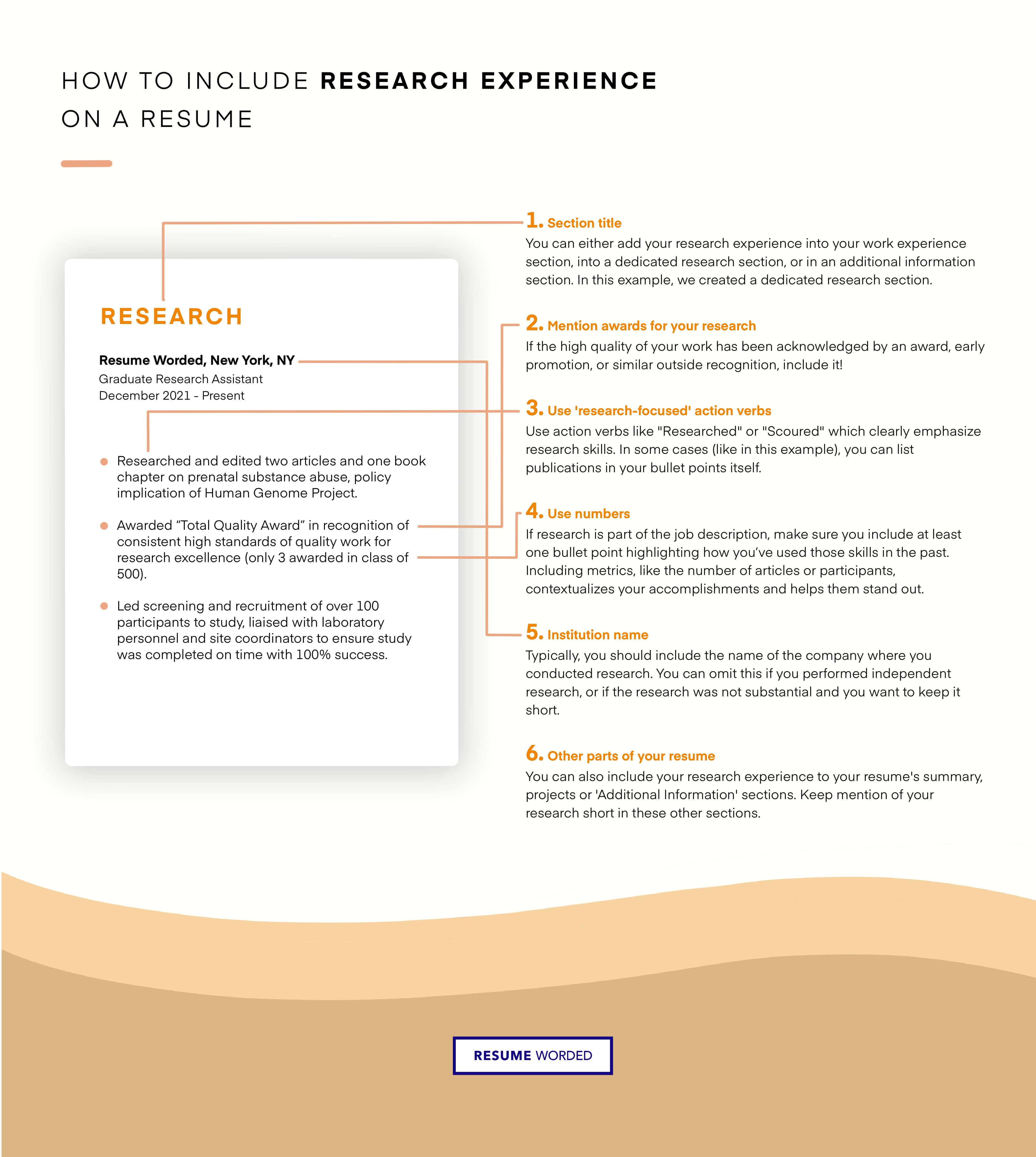 How To Put Research Experience On Resume