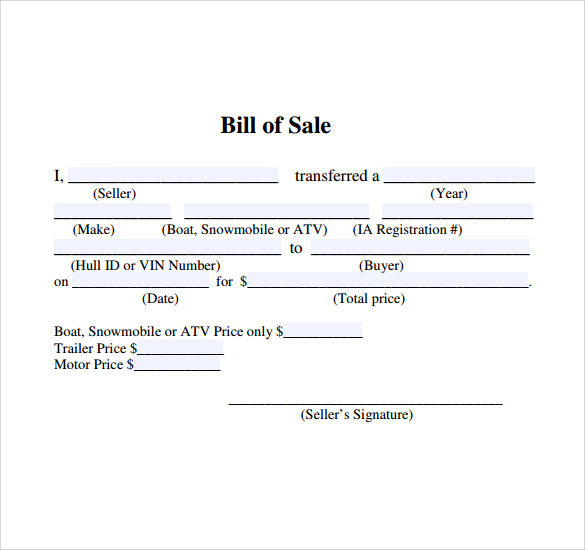 How To Write Bill Of Sale Handwritten? Easy Template