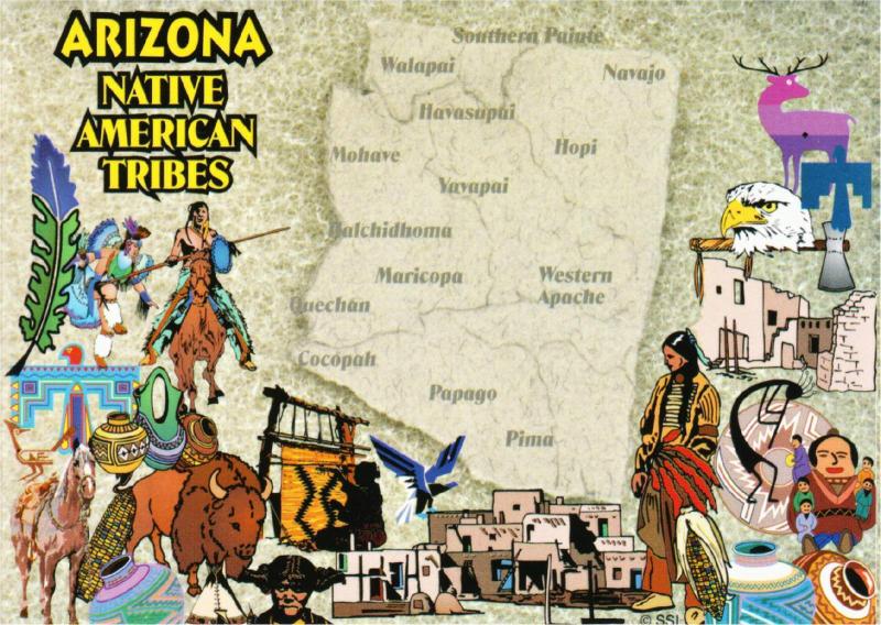 Indian Tribes Of Arizona Map