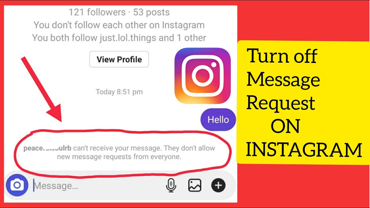 Instagram Message Request Not Showing