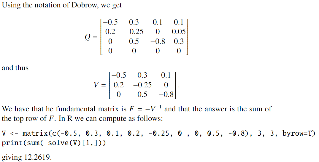 Matrix Markov Chain