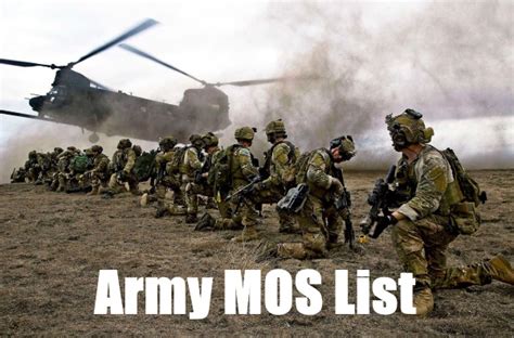 Mos Army Definition