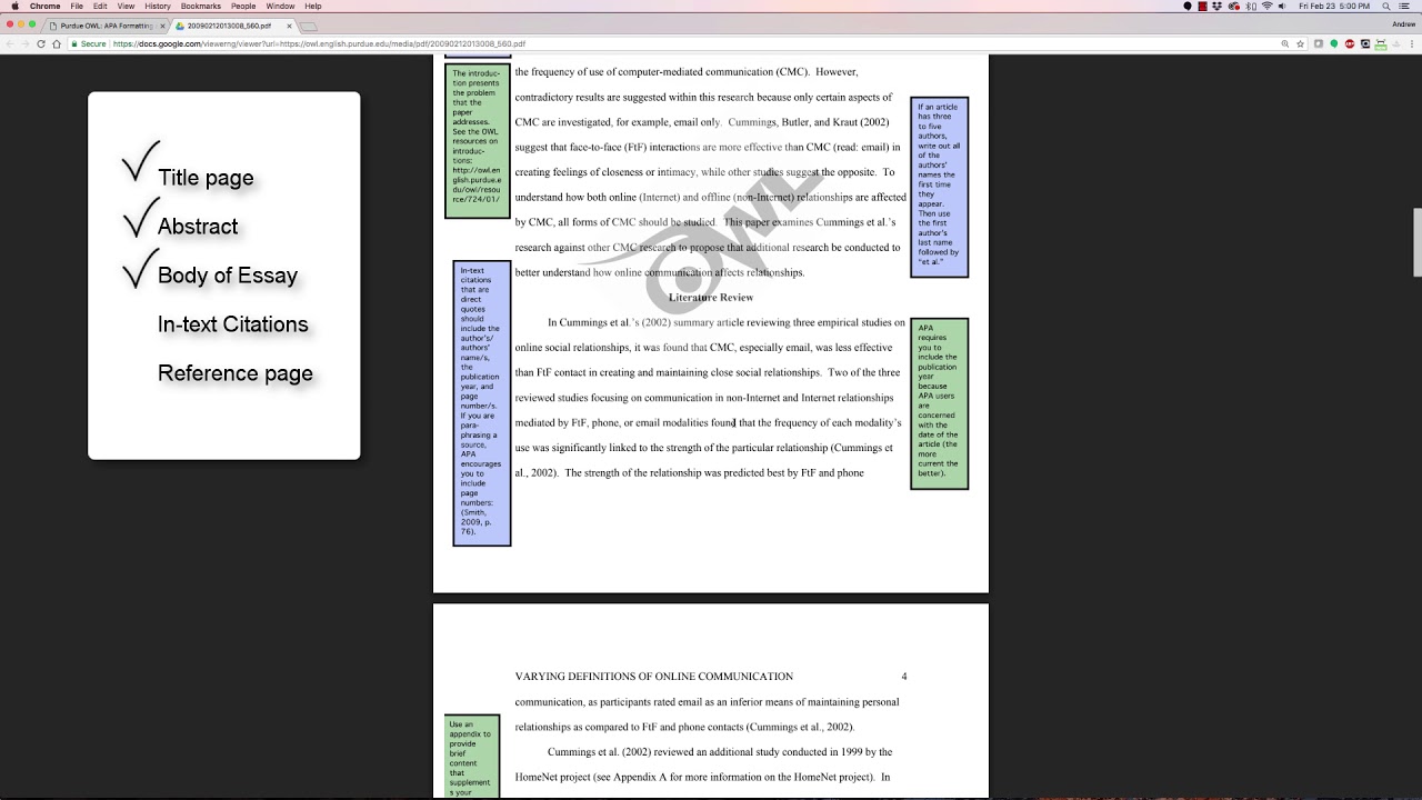 Purdue Owl Apa: Simplify Website Citations