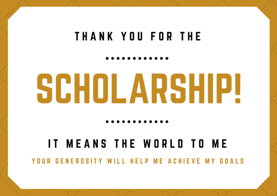 Scholarship Thank You: Write To Impress Donors