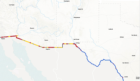 Us Border With Mexico Map