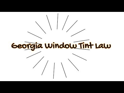 What Is The Legal Tint Limit In Georgia
