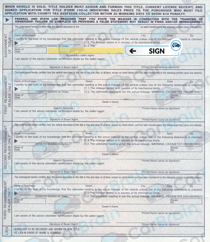 Where To Change Car Title In Texas